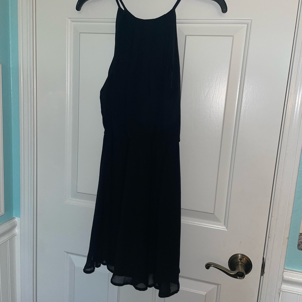 LUSH black halter top party dress